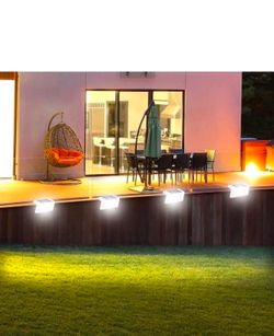 Beacaden Solar Lights Outdoor 4 Pack Solar Step Lights Waterproof Led Solar Lights for Outdoor Stairs Step Fence Yard and Patio Mini Christmas Tree (C