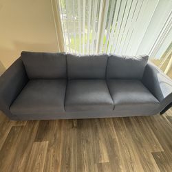 blue, 3 seater couch