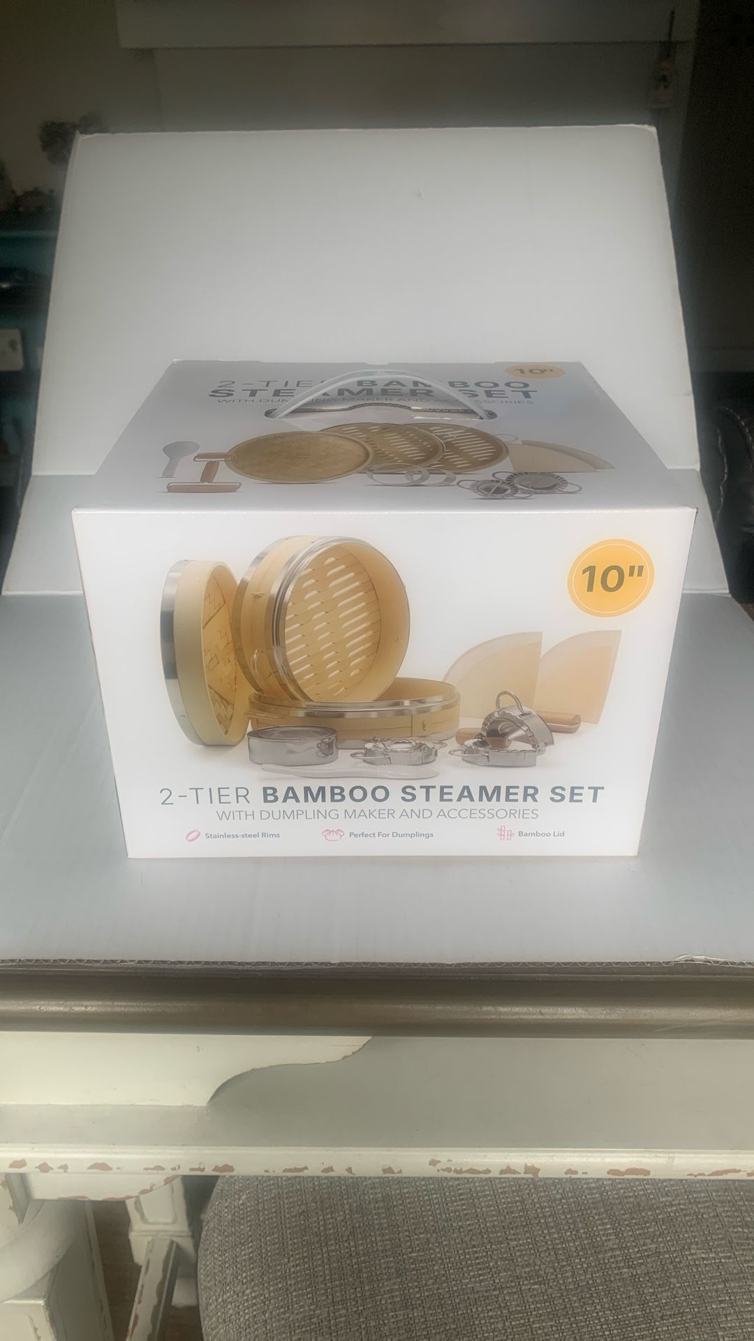 2 Teir Bamboo Steamer Set