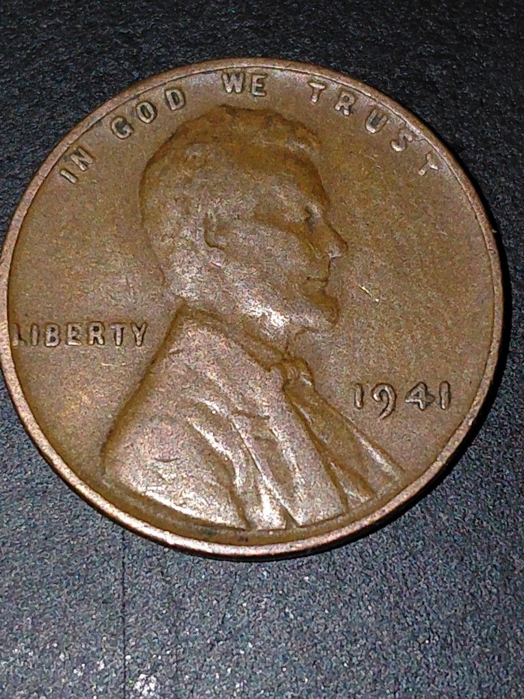 1941 No Mint Mark Wheat Penny Rare Error