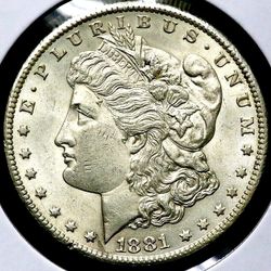 1881-CC Morgan Silver One $1 Dollar - Carson City