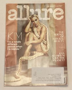 Allure Magazine August 2022 blonde Kim Kardashian cover Natural Beauty