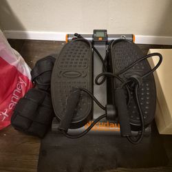 Stepper for Exercise and Pair of ankle weights