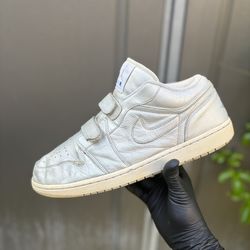 Rare Nike Air Jordan 1 Premier Low Sapphire Leather, Size 13 344521-041