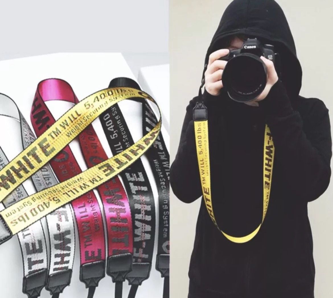 “Off-White” Camera Strap For Canon Lumix Nikon Sony Panasonic Fujifilm Olympus