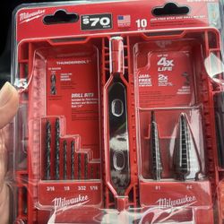 Milwaukee Step And Drill Bit Set