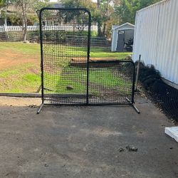 “L” Screen For Hitting practice - Heavy Duty Pitching Screen