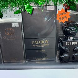 Bad boy carolina herrera perfumes para hombres regalos para honbres 