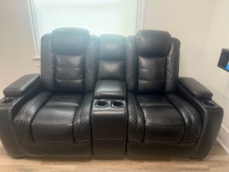 Leather Loveseat Recliner