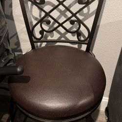Bar Stools  X3 Brown 