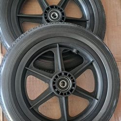 Pair 12 Inch Rear Wheelchair.