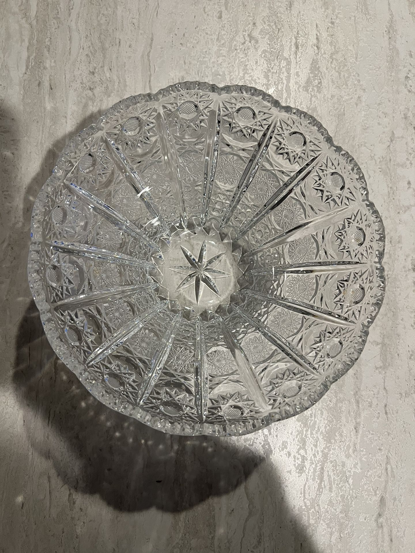 Bohemian Round Crystal Bowl
