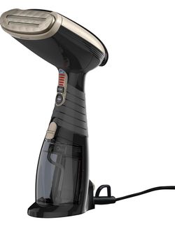 Conair Handheld Steamer for Clothes & Upholstery, 3 Attachments, Black