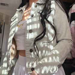 Lightwash Boho Denim Jacket