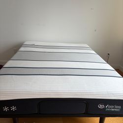 High Quality Hydraulic Queen Bed (Mattress and frame) - can sell separately