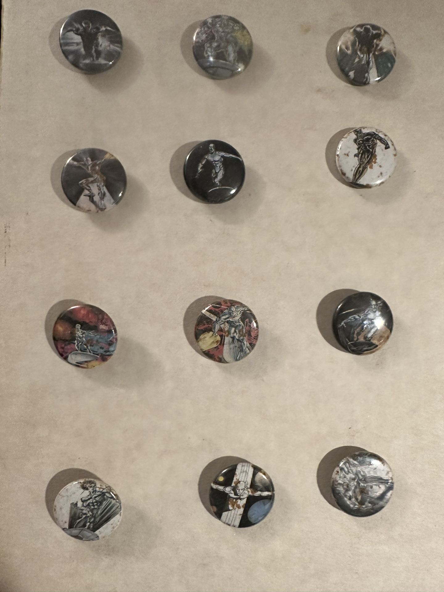 Silver Surfer Set Of 12 Collectible Pins