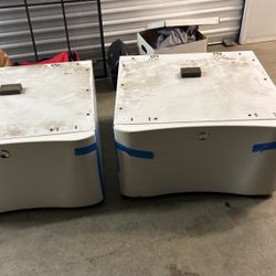 Washer and dryer stackable storage