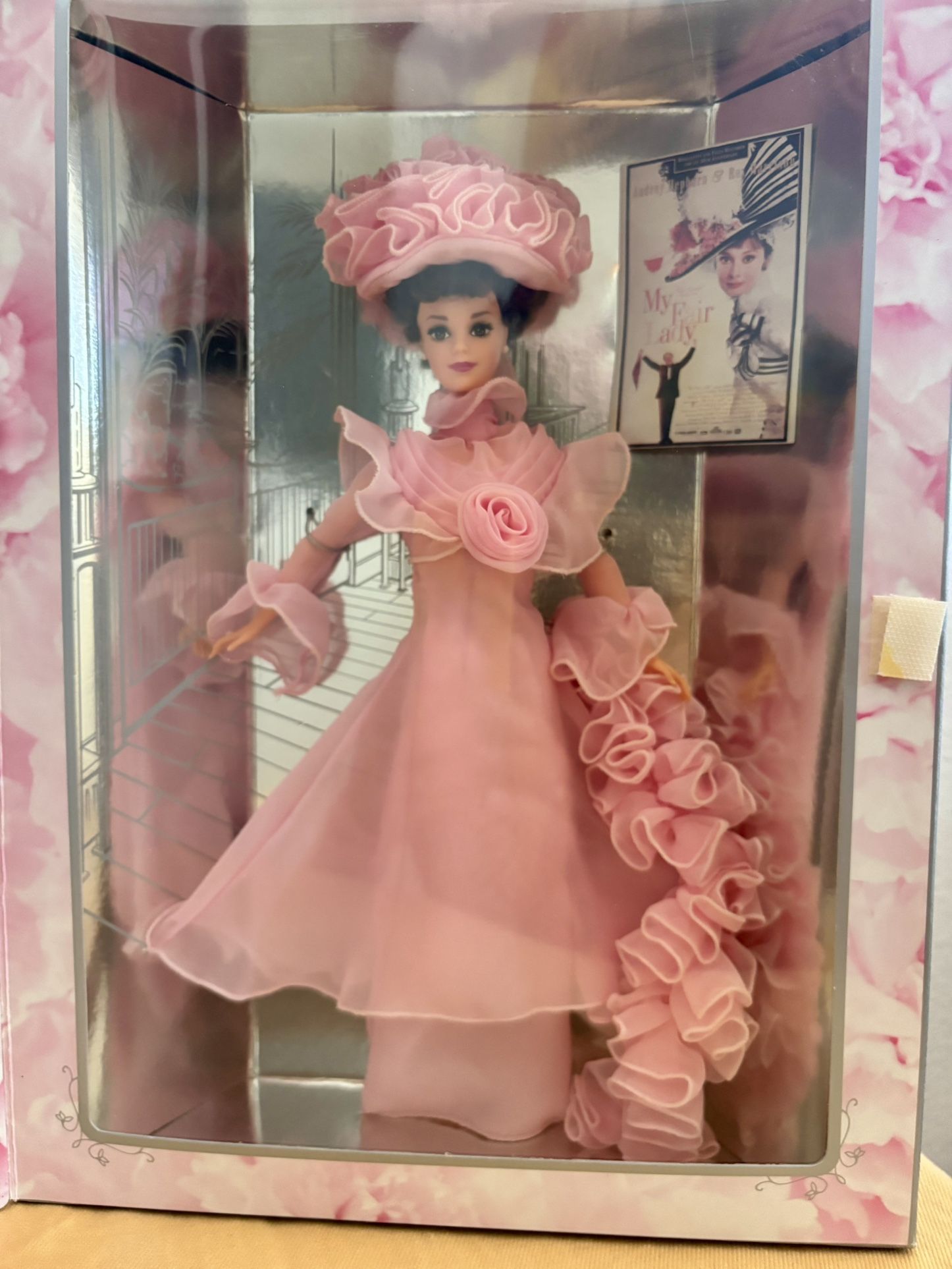Collector Barbie - Barbie As Eliza Doolittle – My Fair Lady – Pink Organza Gown (1995) - “Hollywood Legends Collection” ).