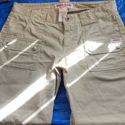 Tan Jeans With Pockets 