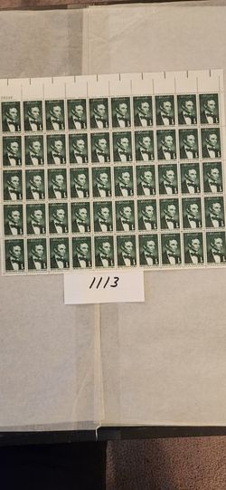 Abraham Lincoln 1 cent stamp Full Sheet (50) New