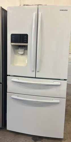 Samsung French Door White Refrigerator Fridge