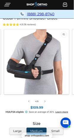 Left arm shoulder sling