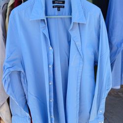 Mens Dressy Blue Shirt XL