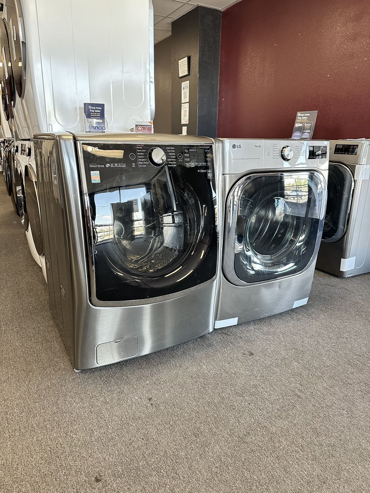 OverSized Smart LG Washer And Gas Dryer