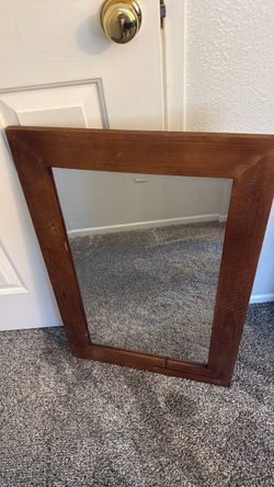 Set of 2 brand new rustic wood mirrors