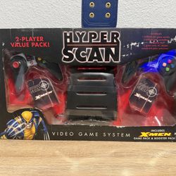Hyperscan Video Game Console 2-Player Value Pack by Mattel Very Rare Open Box