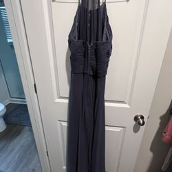 Halter Lavender/Grey Semiformal Dress- Fits Size 6-8