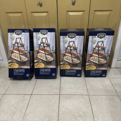Berkley/jensen 21” Collapsible  3 Tier Server (Brand New In Box) $30 Each!!!!