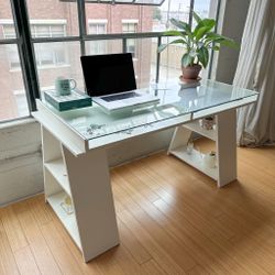 Excellent Condition Discontinued Glass Show Case Desk