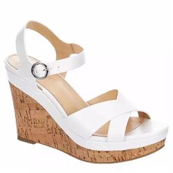 White Wedges Sandals