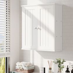 New Bathroom Medicine Cabinet, Wall-mounted Storage Cabinet with Adjustable Partitions, Cosmetics Storage Cabinet for Dining room, Bedroom  New in box