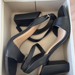 Black Target Heels