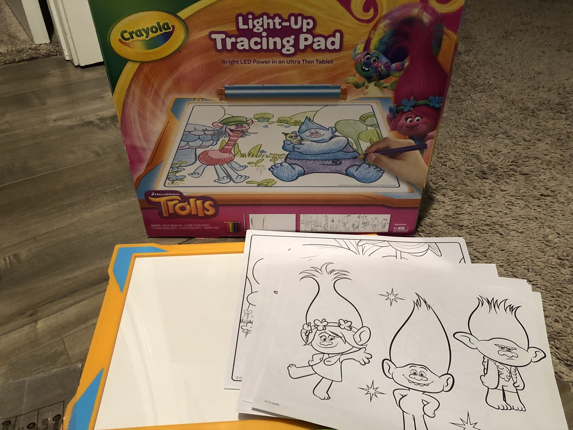 Trolls Light Up Tracing Pad for Kids, Crayola.com