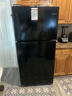 Black refrigerator