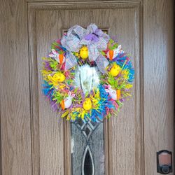 Bunnies And Chick's Wreath