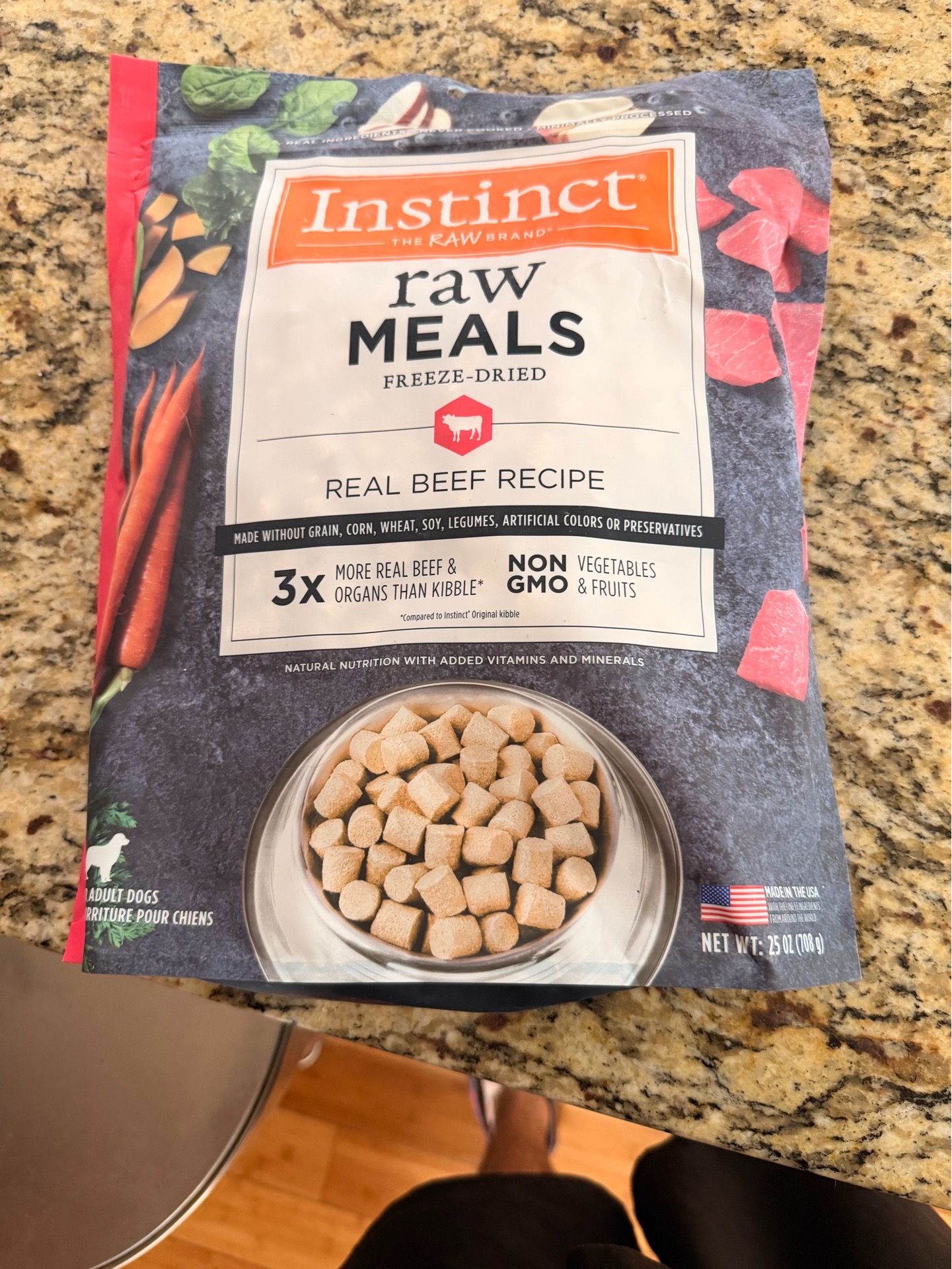 Instinct dog food 25 oz