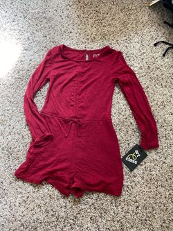 Girls long sleeve one piece short set