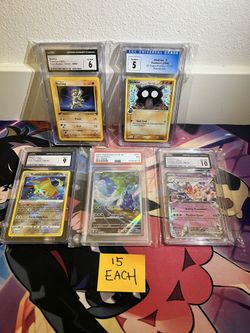 pokemon slabs $15 each 