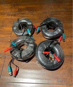 4 Genuine Swann 60ft BNC Video & Power Security Camera Cables (From SWPRO-810 SDI Kit) Listing Description: Up for sale is a lot of four