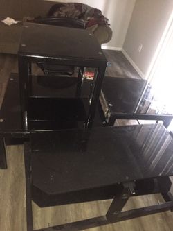Living room set end tables middle, and tv stand moving out need gone by today or tommorow.