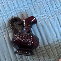 Avon Ruby Red Cruit and goblet