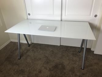 IKEA Galant Glass Office Computer Work Desk Table 63 x 32 for Sale in Scottsdale AZ OfferUp