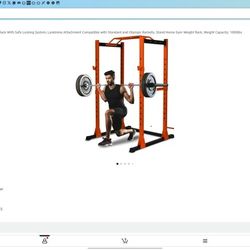 Squat Rack Cage 1000lbs Weight Limit New In Box