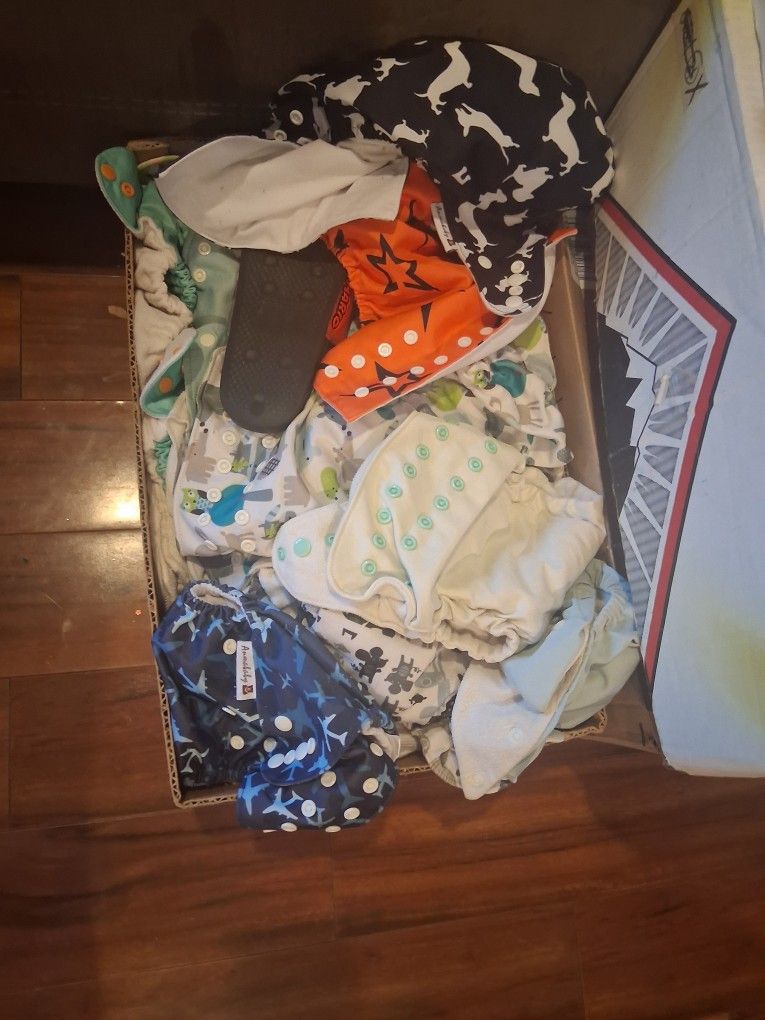 Cloth Diapers Two Boxes $20