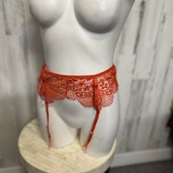 Orange garter belt best sale