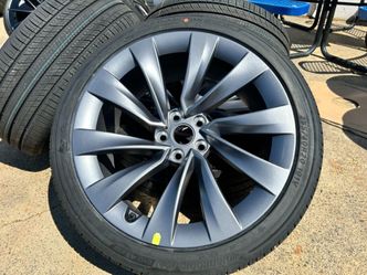 INSTALL 4X 20” 2026 Tesla Model Y Helix 2.0 Gray wheels Hankook EVO 255/40/20 NO CAPS